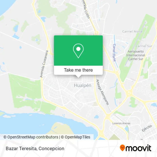 Bazar Teresita map