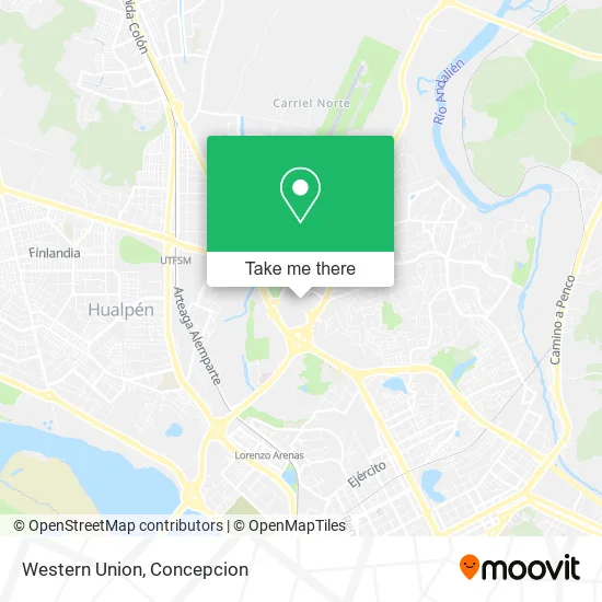 Western Union map