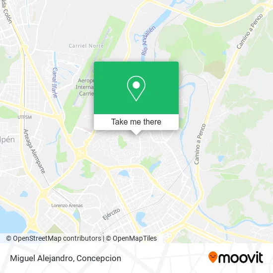 Miguel Alejandro map