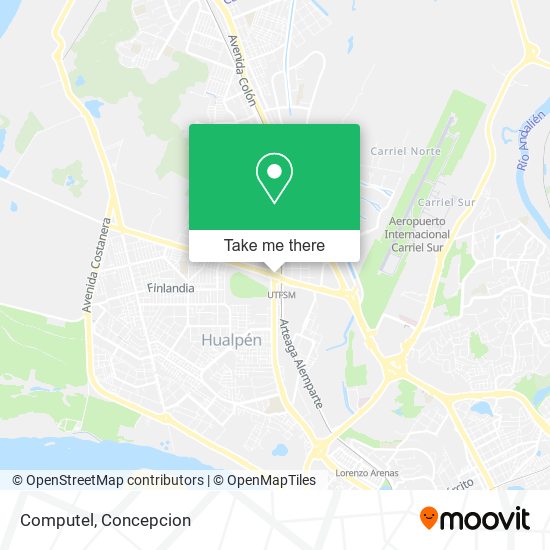 Mapa de Computel