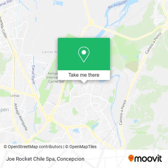 Joe Rocket Chile Spa map