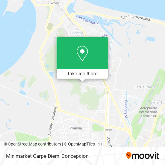 Mapa de Minimarket Carpe Diem