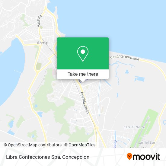 Mapa de Libra Confecciones Spa