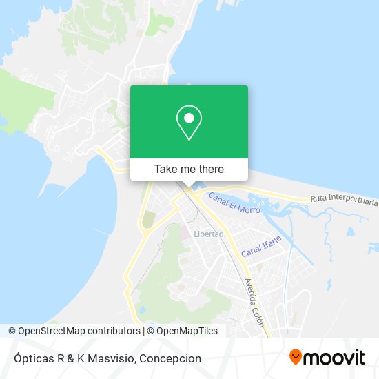 Ópticas R & K Masvisio map