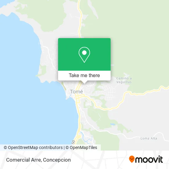 Comercial Arre map