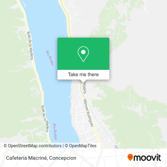 Mapa de Cafetería Macriné
