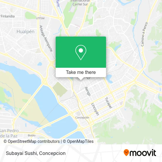 Mapa de Subayai Sushi