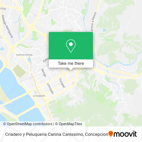 Mapa de Criadero y Peluquería Canina Canissimo