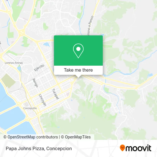 Mapa de Papa Johns Pizza
