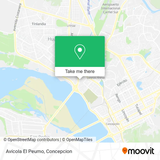 Mapa de Avícola El Peumo