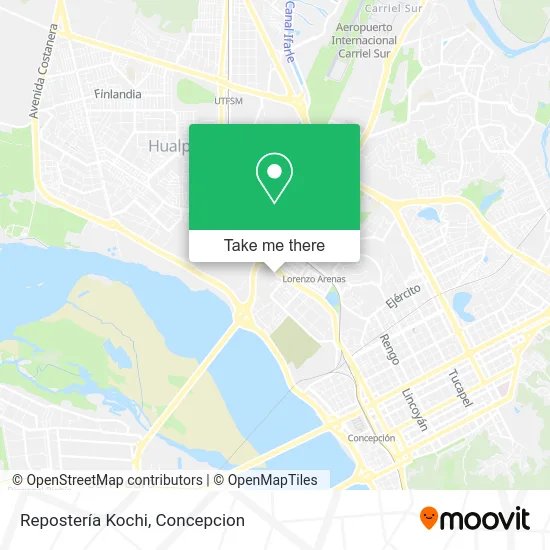 Repostería Kochi map