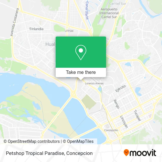 Mapa de Petshop Tropical Paradise