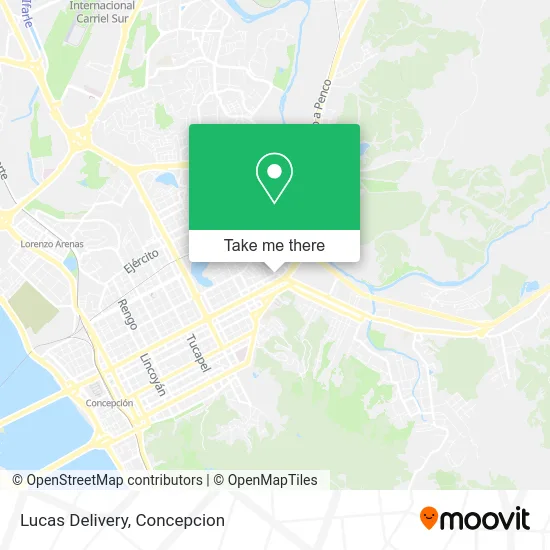 Mapa de Lucas Delivery