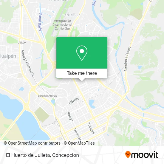El Huerto de Julieta map