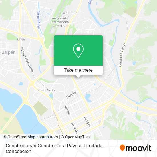 Mapa de Constructoras-Constructora Pavesa Limitada