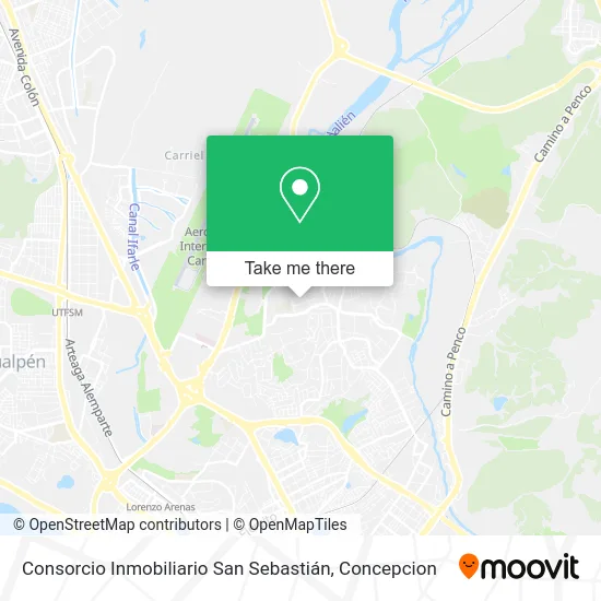 Mapa de Consorcio Inmobiliario San Sebastián