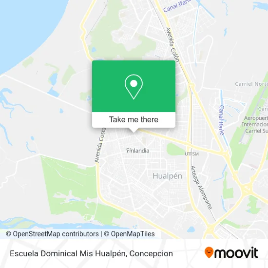 Mapa de Escuela Dominical Mis Hualpén