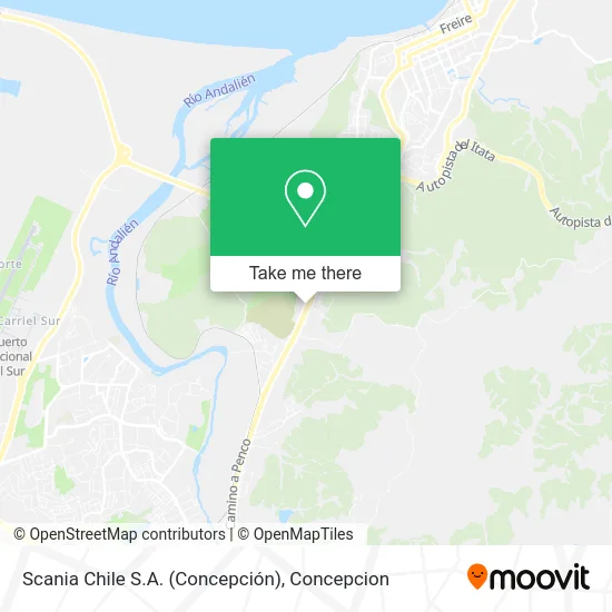 Mapa de Scania Chile S.A. (Concepción)