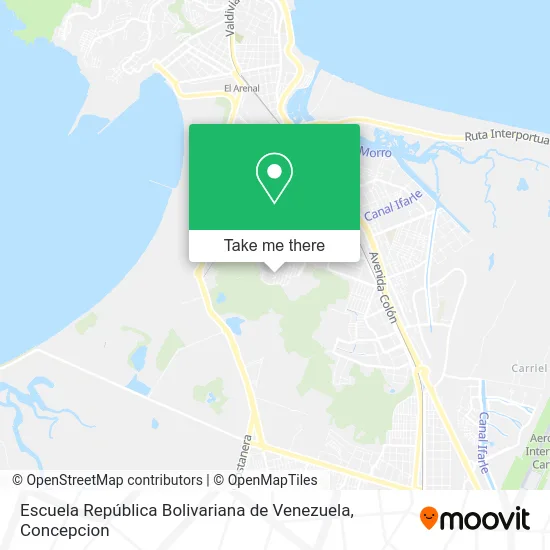 Mapa de Escuela República Bolivariana de Venezuela
