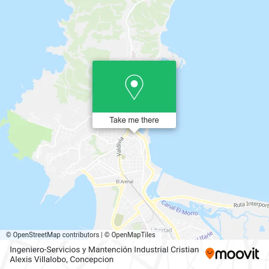 Ingeniero-Servicios y Mantención Industrial Cristian Alexis Villalobo map