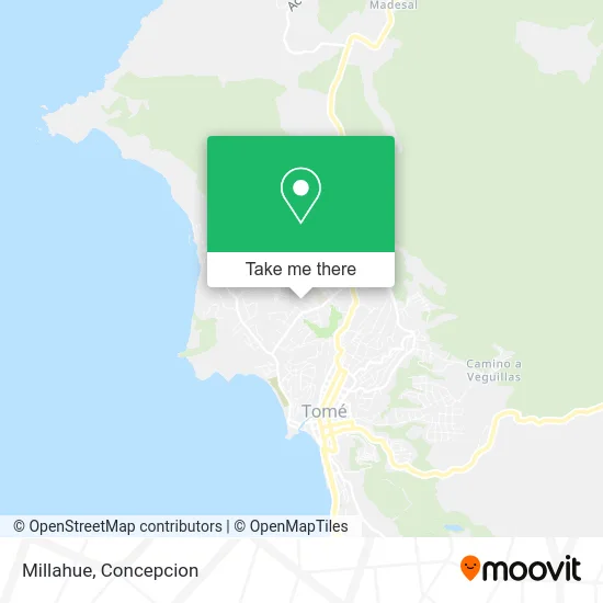 Mapa de Millahue