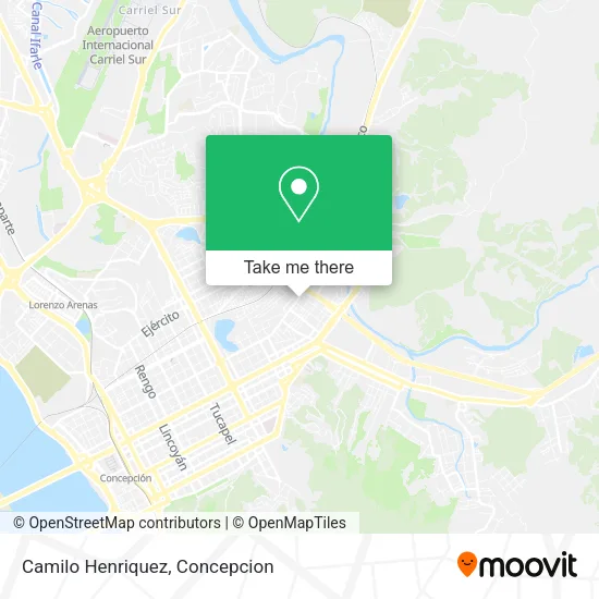 Mapa de Camilo Henriquez