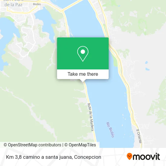 Mapa de Km 3,8 camino a santa juana