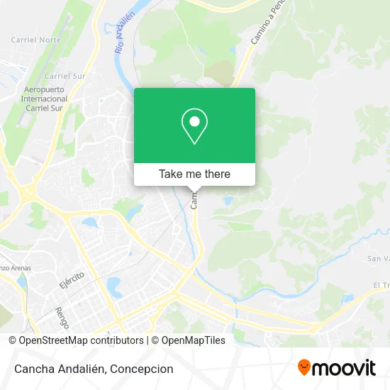 Mapa de Cancha Andalién