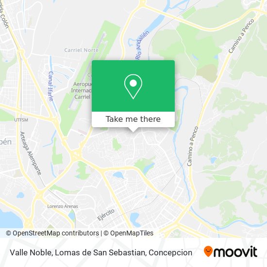 Valle Noble, Lomas de San Sebastian map