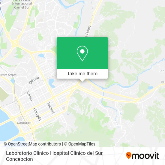 Mapa de Laboratorio Clinico Hospital Clinico del Sur
