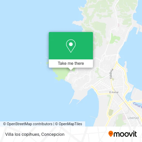Mapa de Villa los copihues