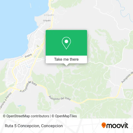 Ruta 5 Concepcion map