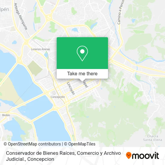 Conservador de Bienes Raíces, Comercio y Archivo Judicial. map