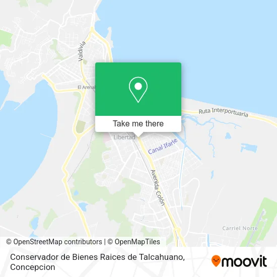 Conservador de Bienes Raices de Talcahuano map