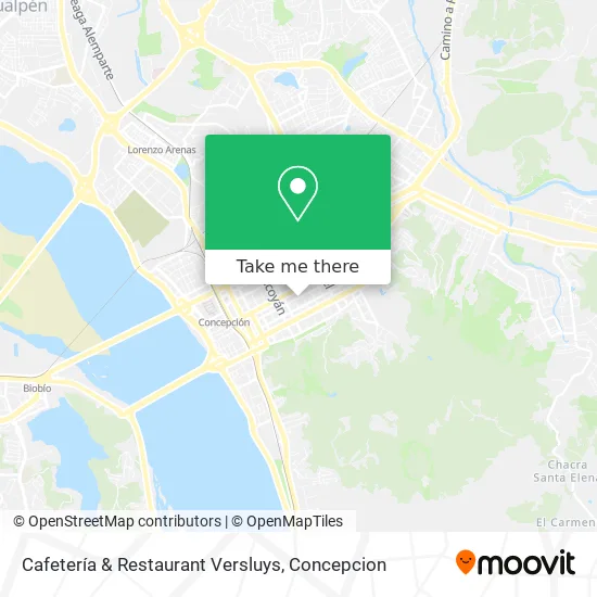 Cafetería & Restaurant Versluys map