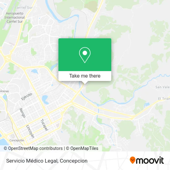 Mapa de Servicio Médico Legal