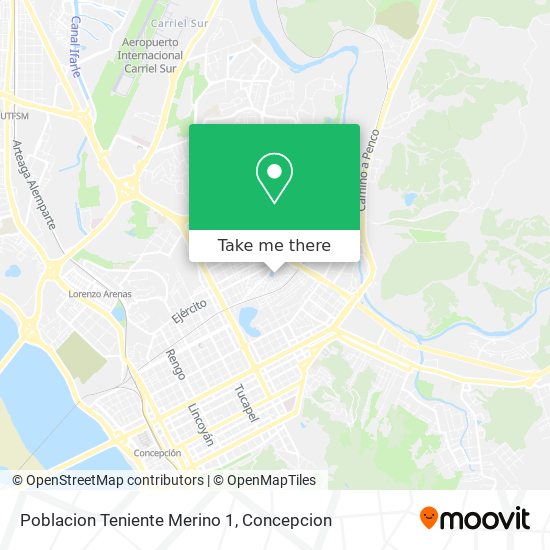 Poblacion Teniente Merino 1 map