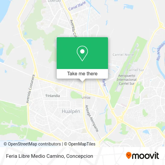 Mapa de Feria Libre Medio Camino
