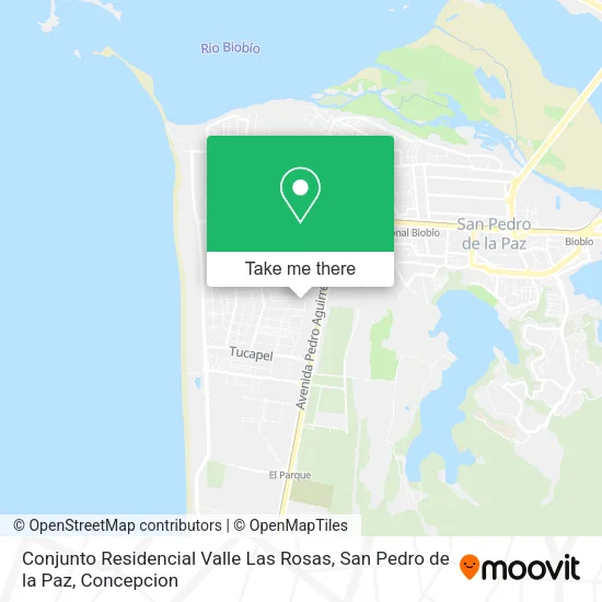 Conjunto Residencial Valle Las Rosas, San Pedro de la Paz map