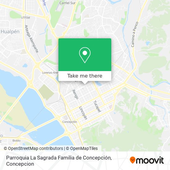 Parroquia La Sagrada Familia de Concepción map
