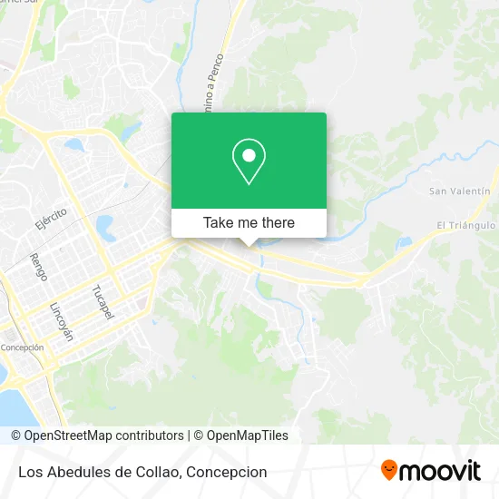 Mapa de Los Abedules de Collao