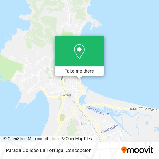 Mapa de Parada Coliseo La Tortuga