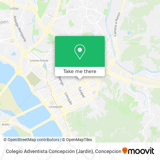 Colegio Adventista Concepción (Jardin) map