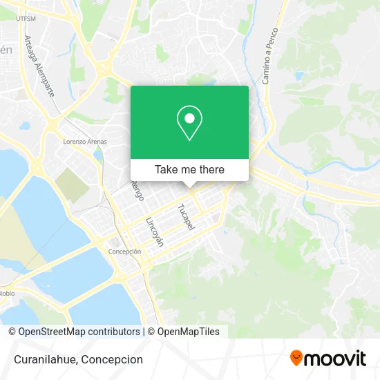 Mapa de Curanilahue