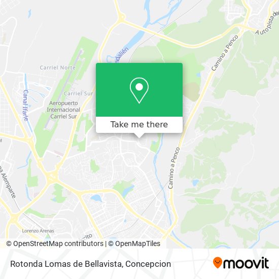 Rotonda Lomas de Bellavista map