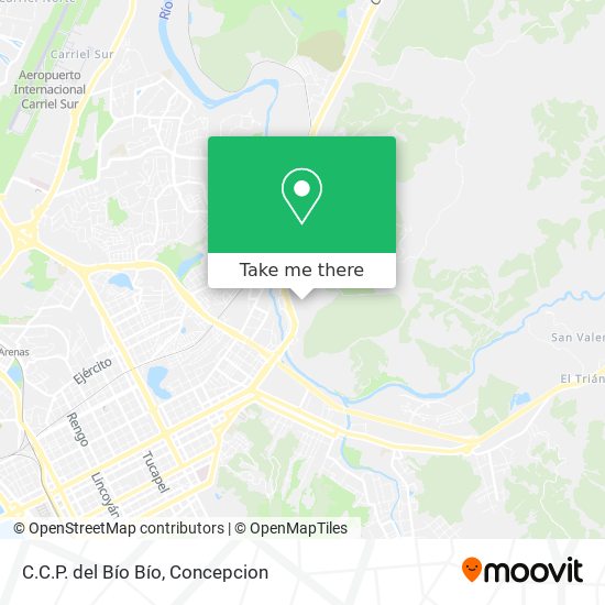 Mapa de C.C.P. del Bío Bío