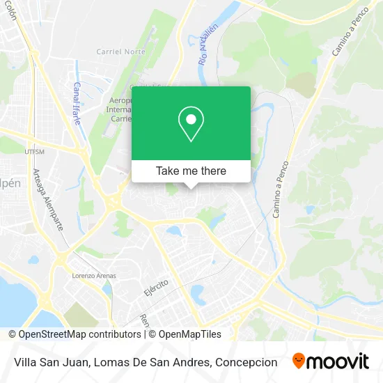 Mapa de Villa San Juan, Lomas De San Andres