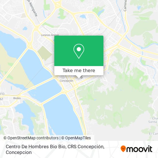 Mapa de Centro De Hombres Bio Bio, CRS Concepción