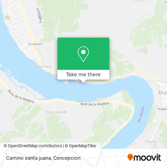Camino santa juana map