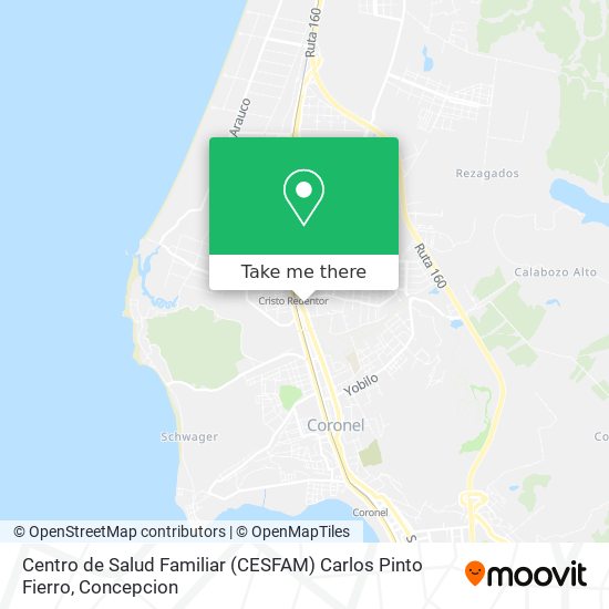 Centro de Salud Familiar (CESFAM) Carlos Pinto Fierro map